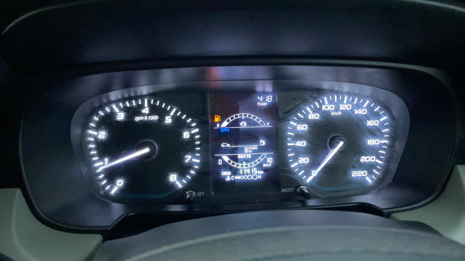 Used 2023 Tata Punch Adventure Rhythm Pack MT Petrol Manual interior CLUSTERMETER VIEW