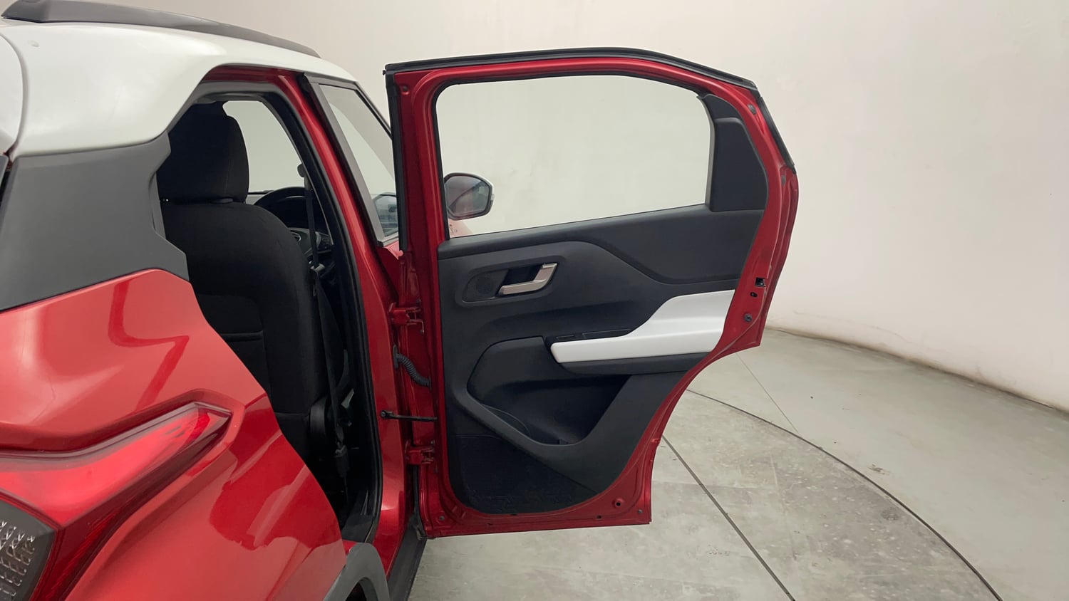 Used 2023 Tata Punch Creative Dual Tone AMT Sunroof Petrol Automatic interior RIGHT REAR DOOR OPEN VIEW