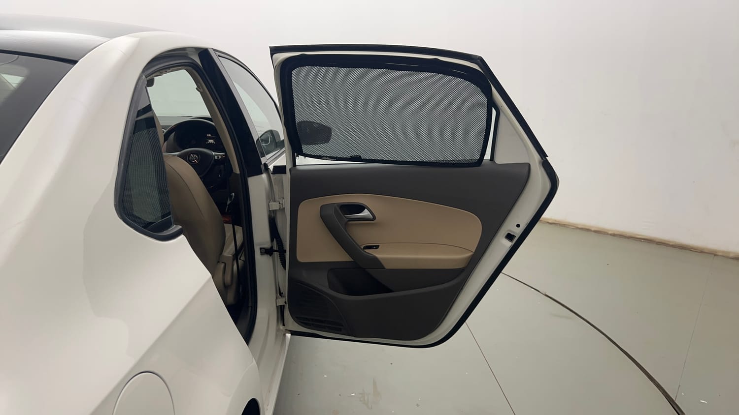 Used 2017 Volkswagen Vento Highline Plus 1.2 (P) AT 16 Alloy Petrol Automatic interior RIGHT REAR DOOR OPEN VIEW