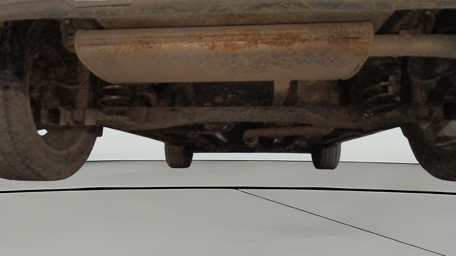 Used 2021 Kia Seltos HTX 1.5 Petrol Manual extra REAR UNDERBODY VIEW (TAKEN FROM REAR)