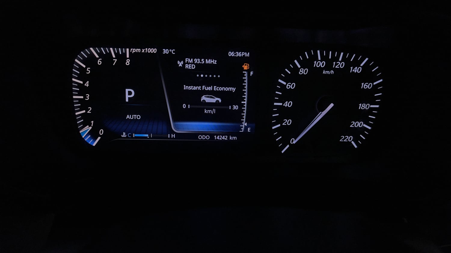 Used 2023 Tata Altroz XZA Plus Petrol Dark Edtion Petrol Automatic interior CLUSTERMETER VIEW