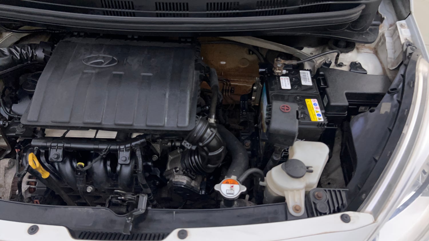 Used 2016 Hyundai Grand i10 Sportz 1.2 Kappa VTVT Petrol Manual engine ENGINE LEFT SIDE VIEW