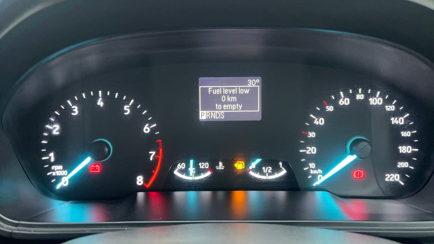 Used 2018 Ford EcoSport Titanium + 1.5L Ti-VCT AT Petrol Automatic interior CLUSTERMETER VIEW