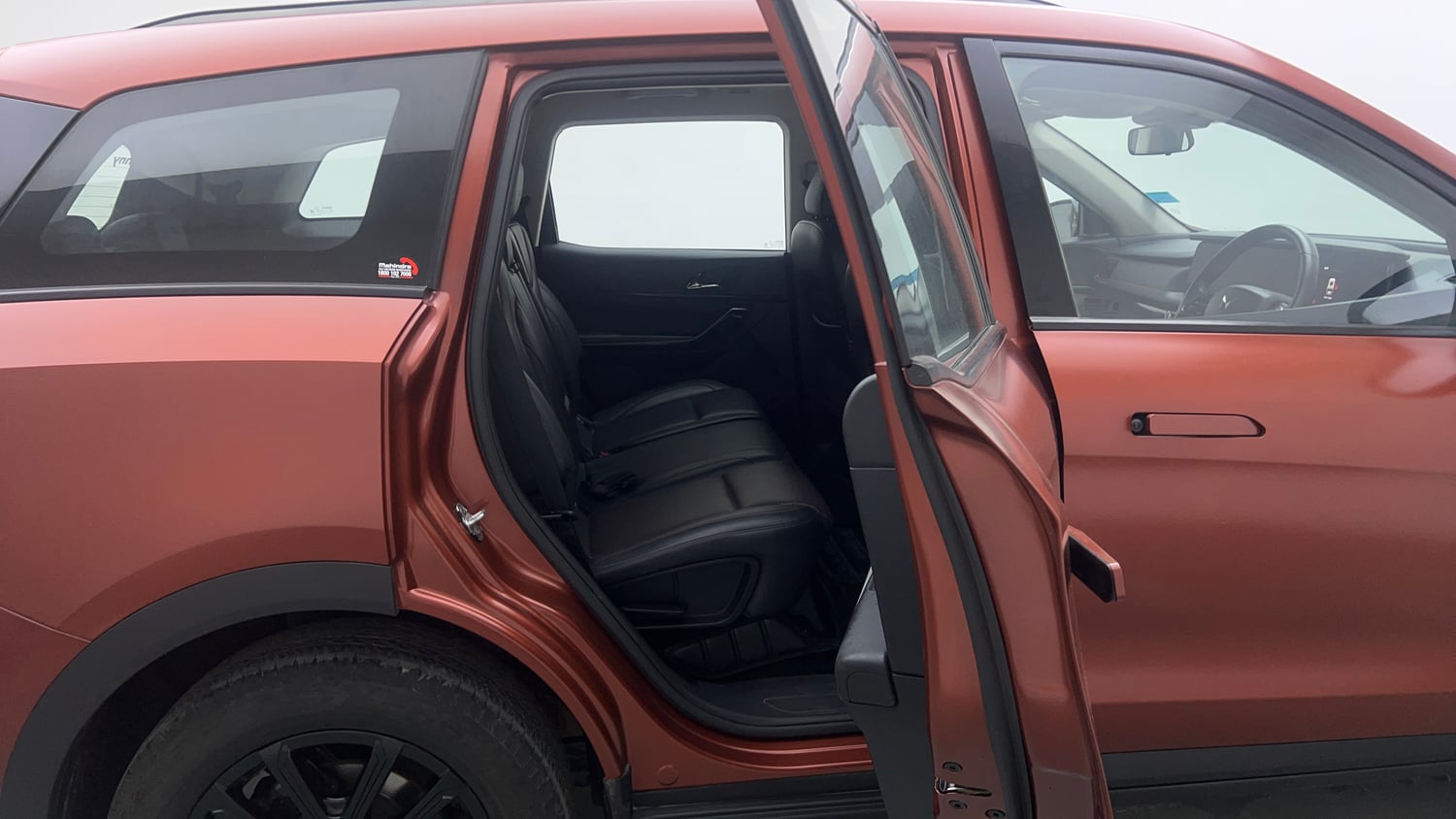 Used 2024 Mahindra XUV700 AX7 Luxury Pack Petrol 7 STR Blaze Editon AT Petrol Automatic interior RIGHT SIDE REAR DOOR CABIN VIEW