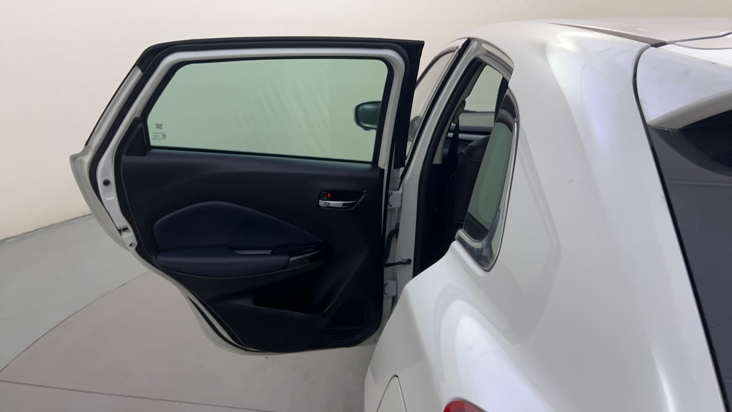 Used 2024 Maruti Suzuki Baleno Alpha AGS Petrol Automatic interior LEFT REAR DOOR OPEN VIEW