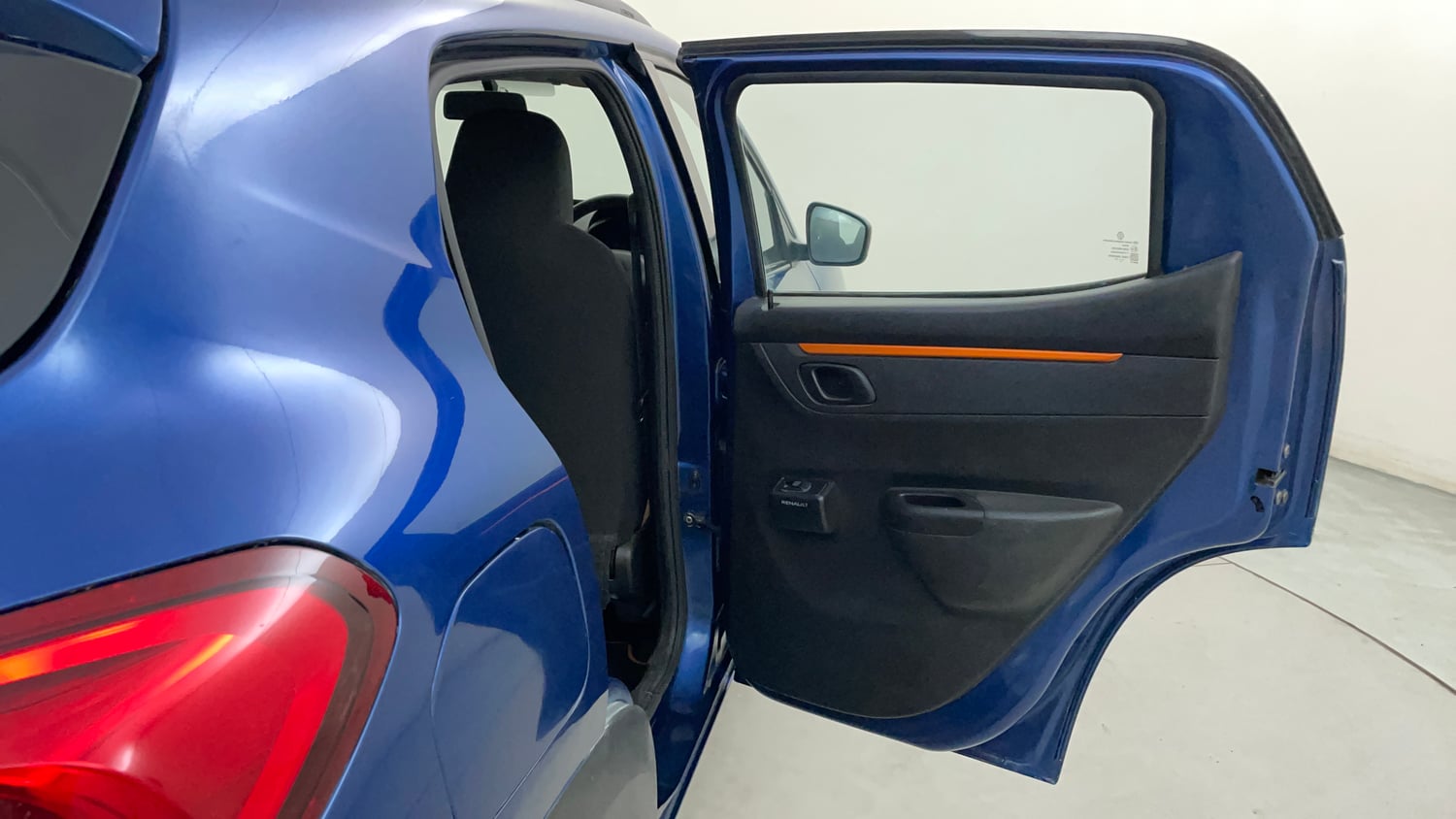 Used 2017 Renault Kwid CLIMBER 1.0 AMT Petrol Automatic interior RIGHT REAR DOOR OPEN VIEW