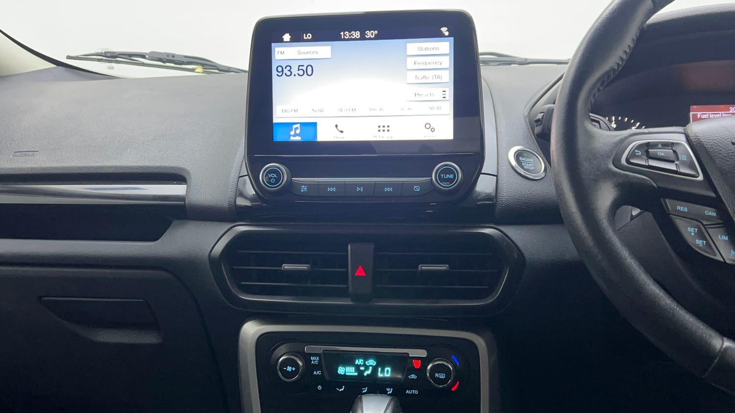 Used 2018 Ford EcoSport Titanium + 1.5L Ti-VCT AT Petrol Automatic interior MUSIC SYSTEM & AC CONTROL VIEW