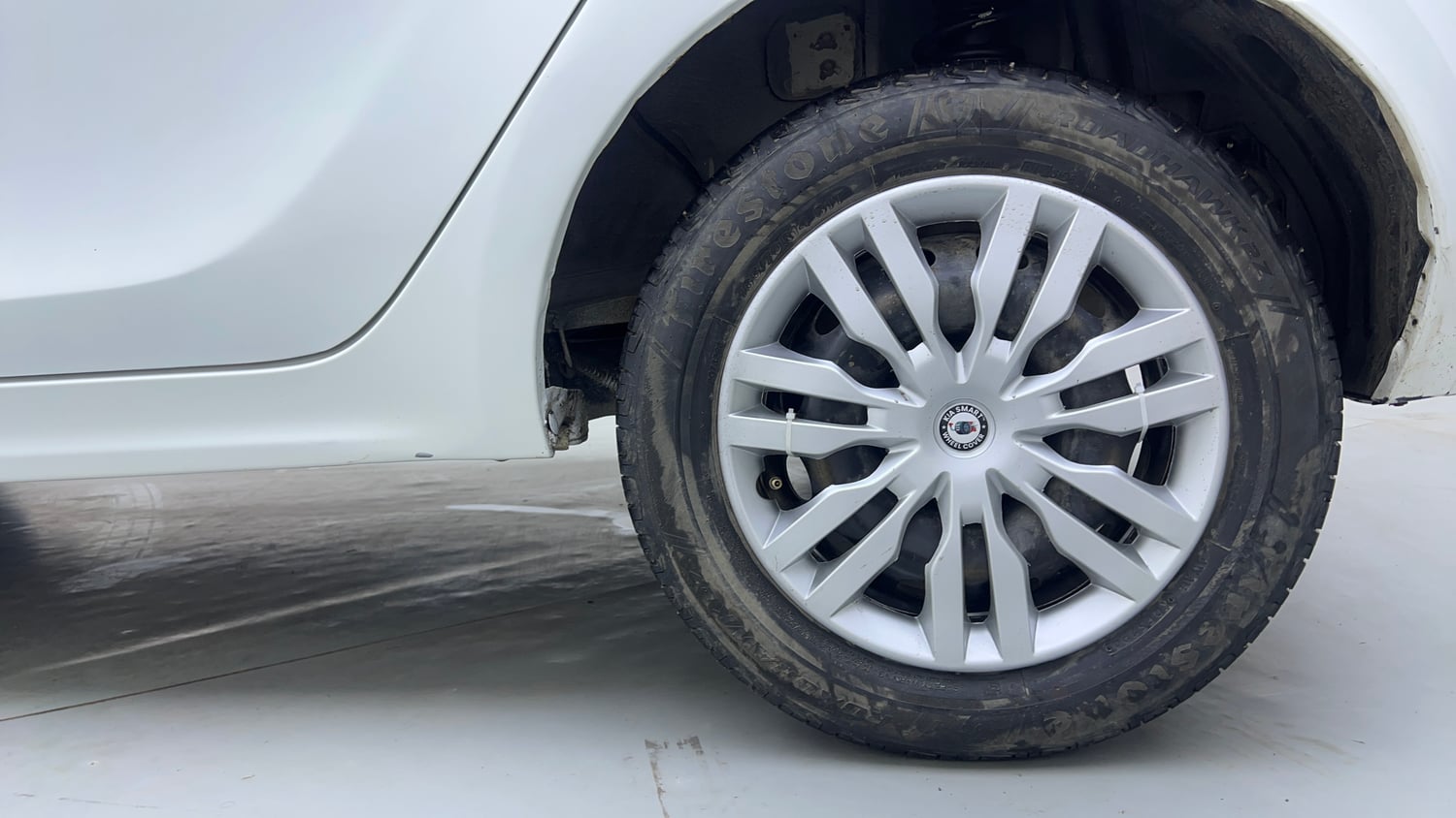 Used 2021 Tata Tiago XT Petrol Manual tyres LEFT REAR TYRE RIM VIEW