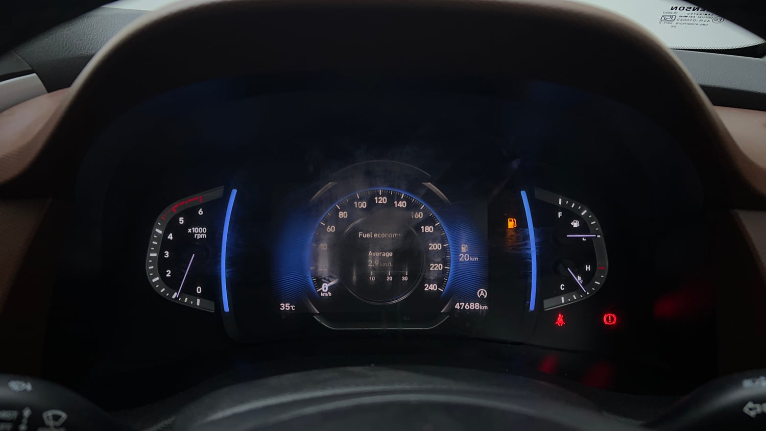 Used 2023 Hyundai Alcazar Prestige 7 STR 1.5 Diesel Diesel Manual interior CLUSTERMETER VIEW