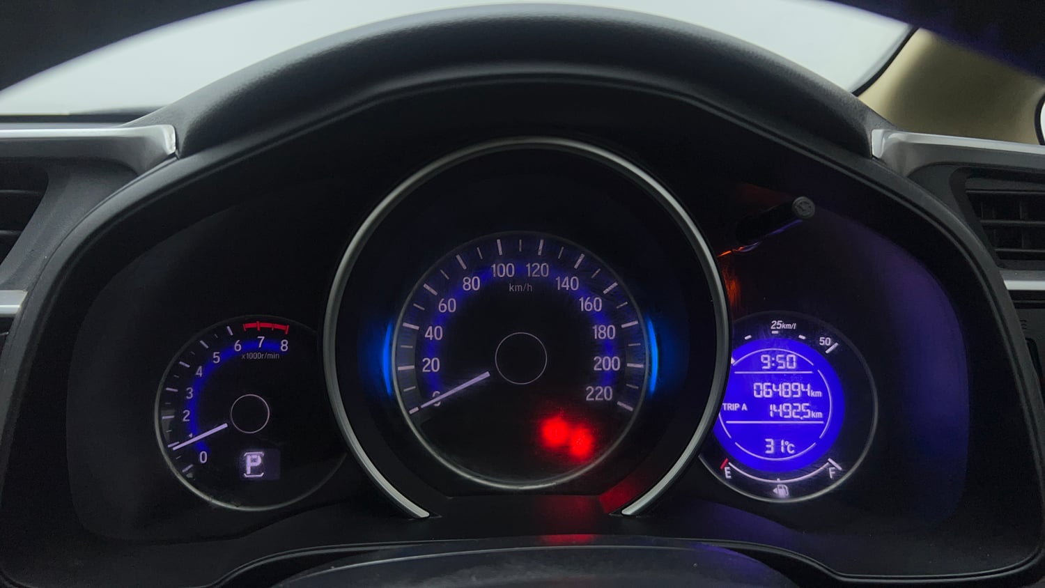 Used 2015 Honda Jazz V AT Petrol Petrol Automatic interior CLUSTERMETER VIEW
