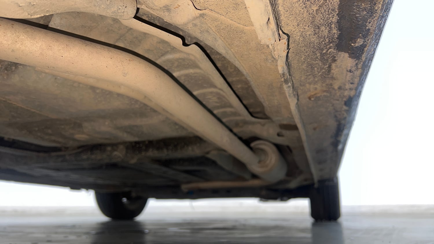 Used 2015 Honda Jazz V AT Petrol Petrol Automatic extra REAR RIGHT UNDERBODY VIEW