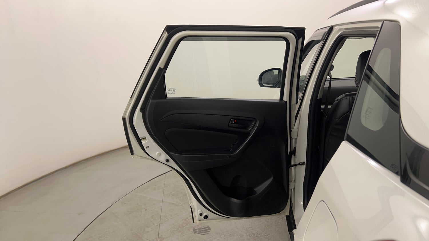 Used 2022 Maruti Suzuki Vitara Brezza VXi AT SHVS Petrol Automatic interior LEFT REAR DOOR OPEN VIEW