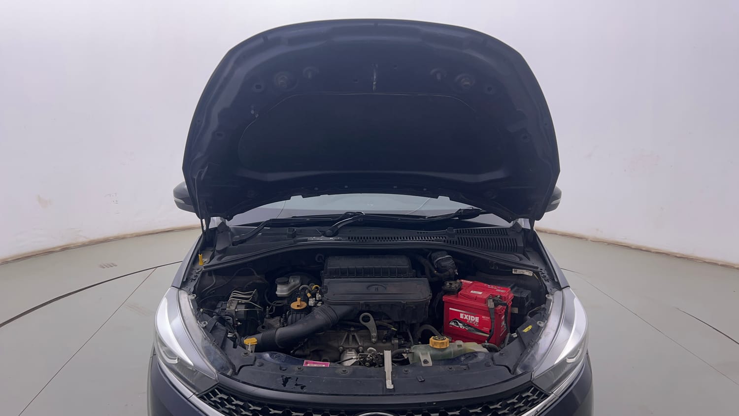 Used 2022 Tata Tigor XZ Plus Petrol Manual engine ENGINE & BONNET OPEN FRONT VIEW