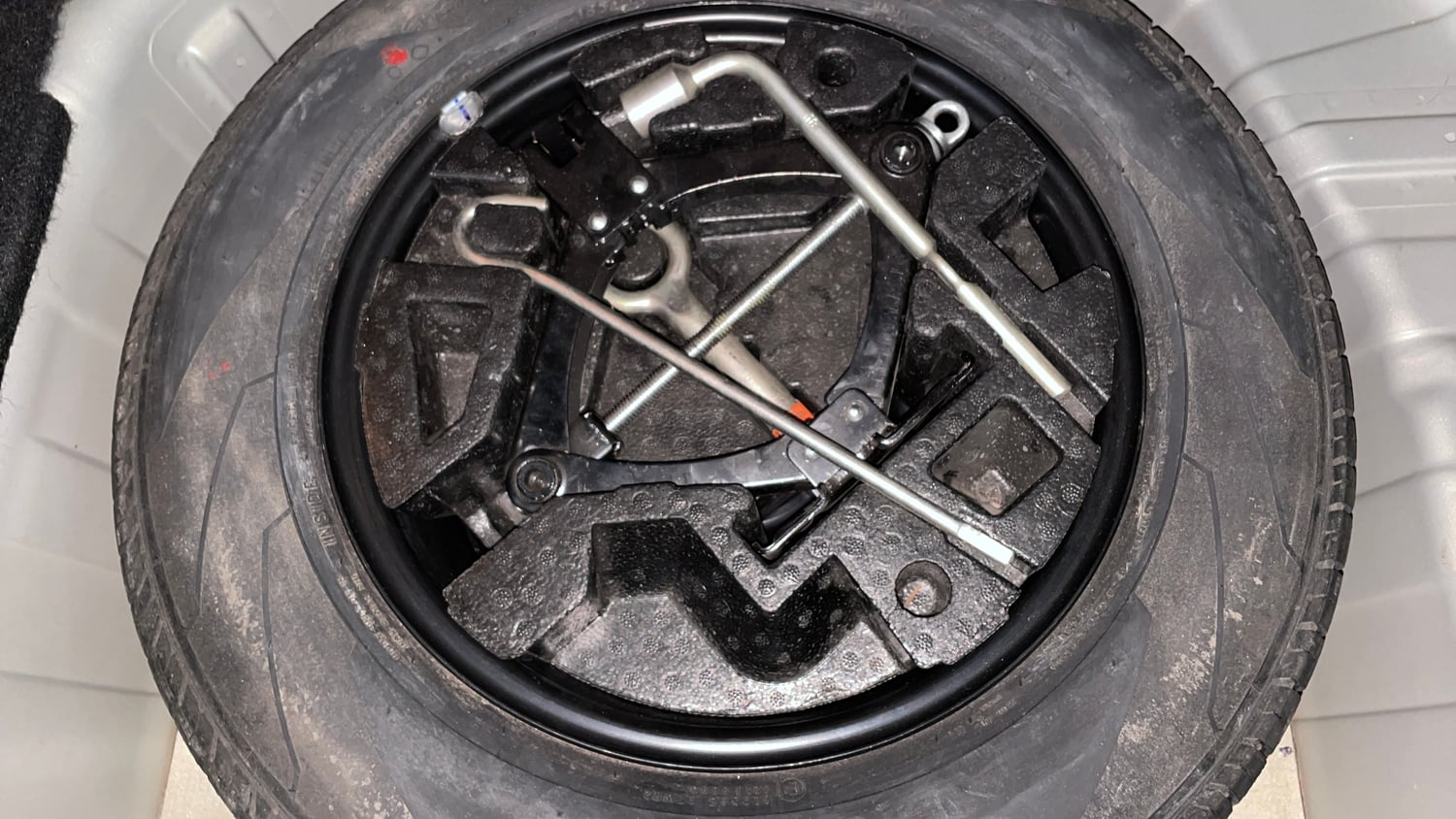 Used 2022 Tata Punch Kaziranga Creative AMT Petrol Automatic tyres SPARE TYRE VIEW