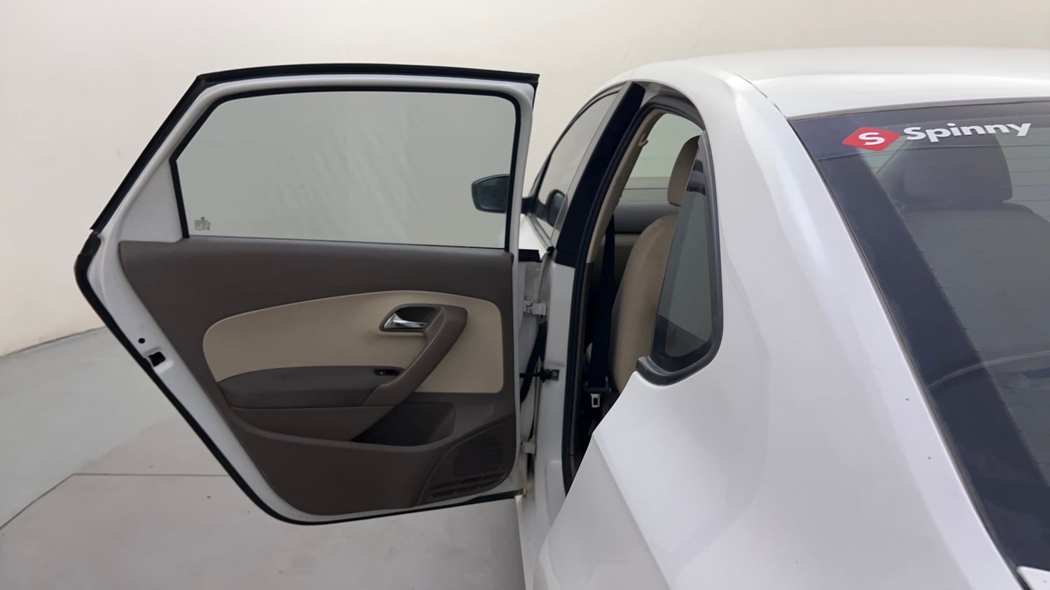 Used 2015 Skoda Rapid 1.6 MPI Elegance Plus Petrol Manual interior LEFT REAR DOOR OPEN VIEW
