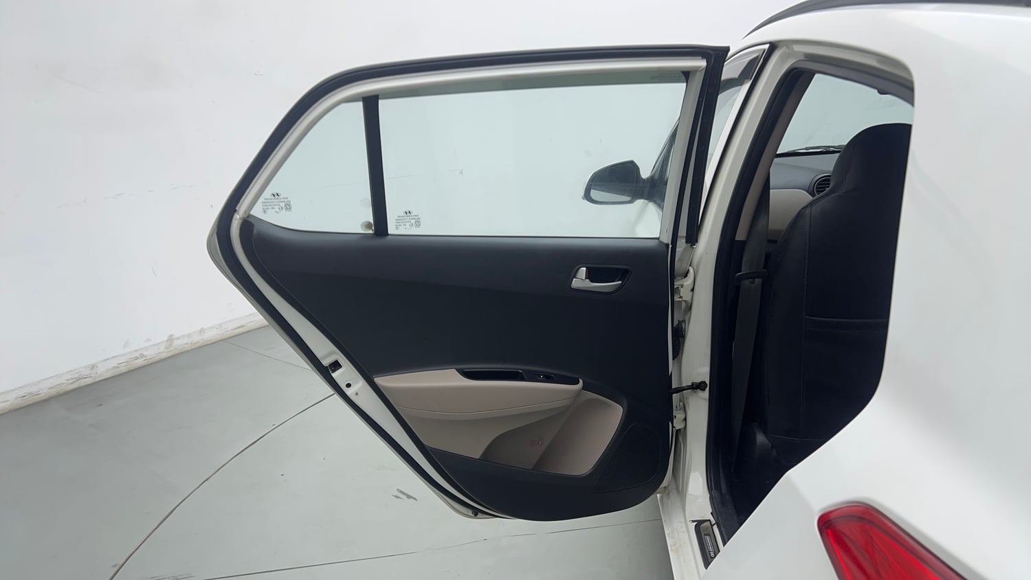 Used 2015 Hyundai Grand i10 Sportz 1.2 Kappa VTVT Petrol Manual interior LEFT REAR DOOR OPEN VIEW