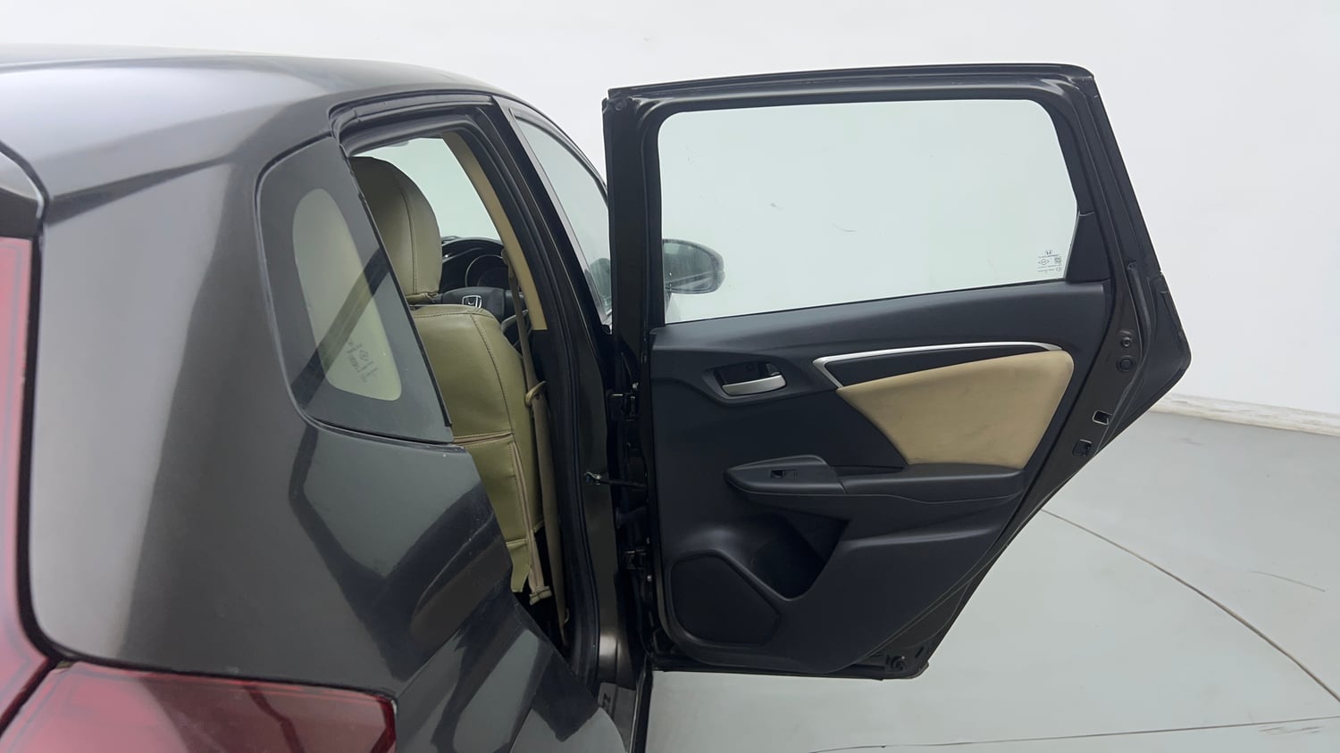 Used 2015 Honda Jazz V AT Petrol Petrol Automatic interior RIGHT REAR DOOR OPEN VIEW