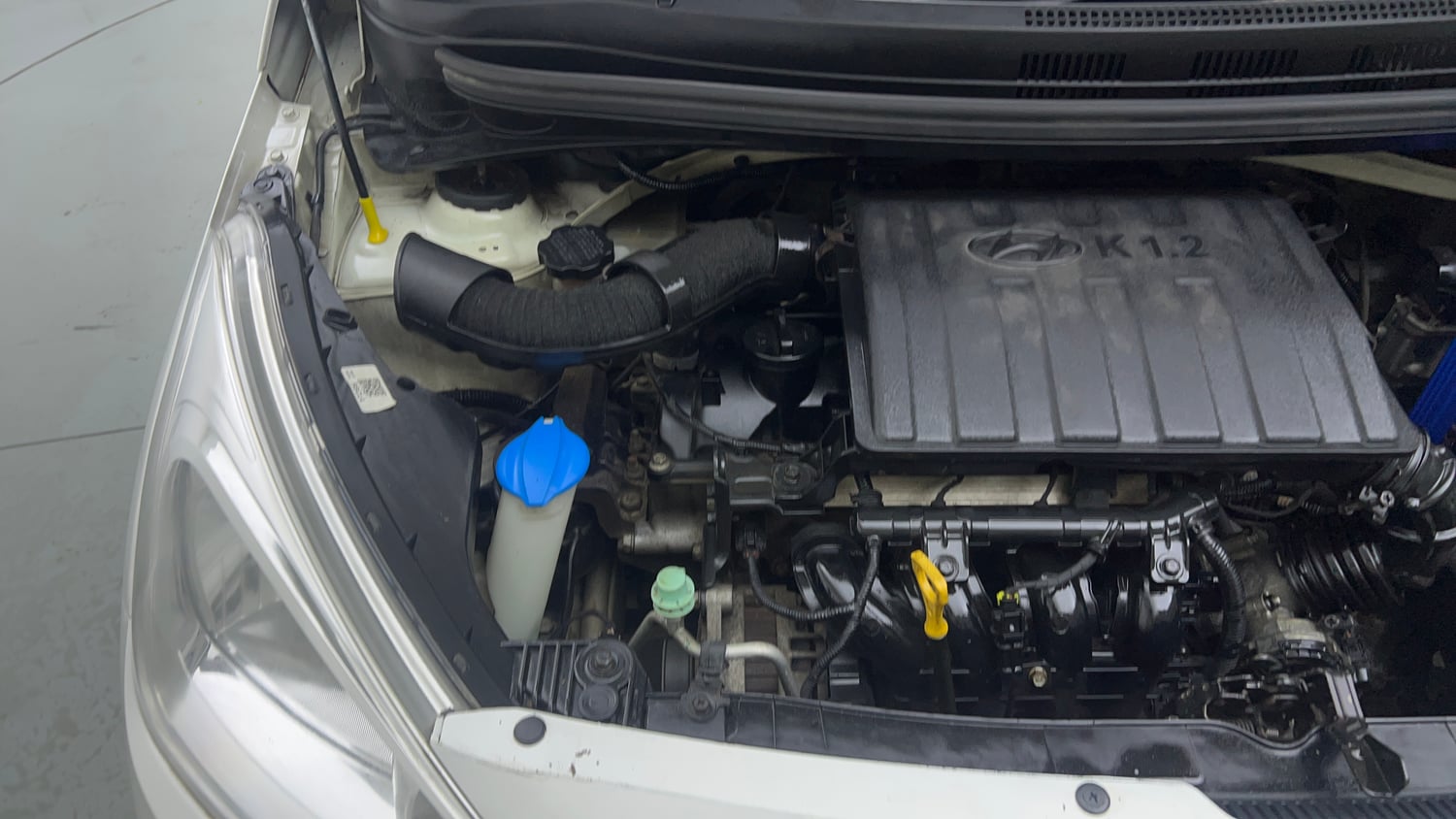 Used 2015 Hyundai Grand i10 Sportz 1.2 Kappa VTVT Petrol Manual engine ENGINE RIGHT SIDE VIEW