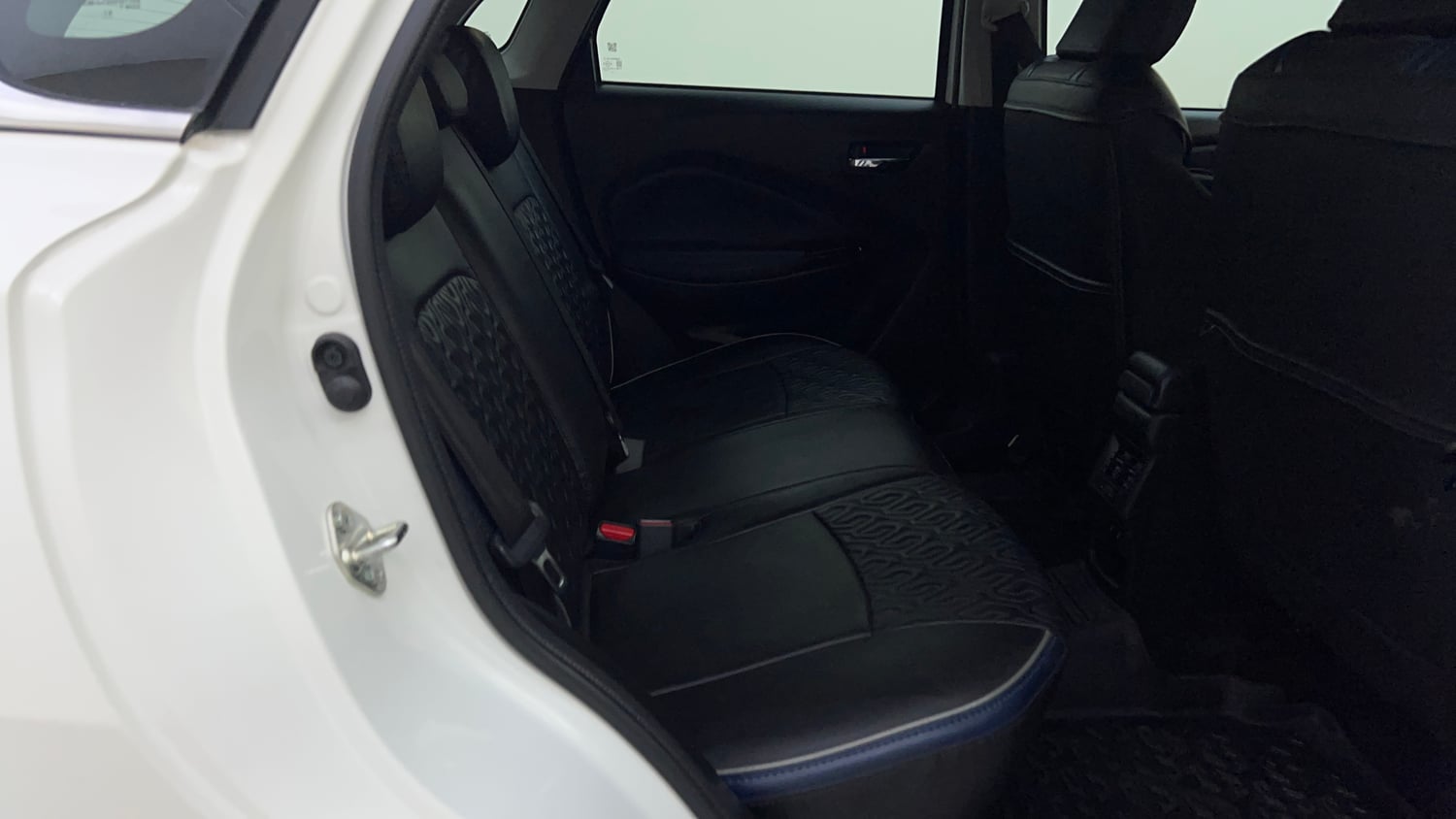 Used 2024 Maruti Suzuki Baleno Alpha AGS Petrol Automatic interior RIGHT SIDE REAR DOOR CABIN VIEW