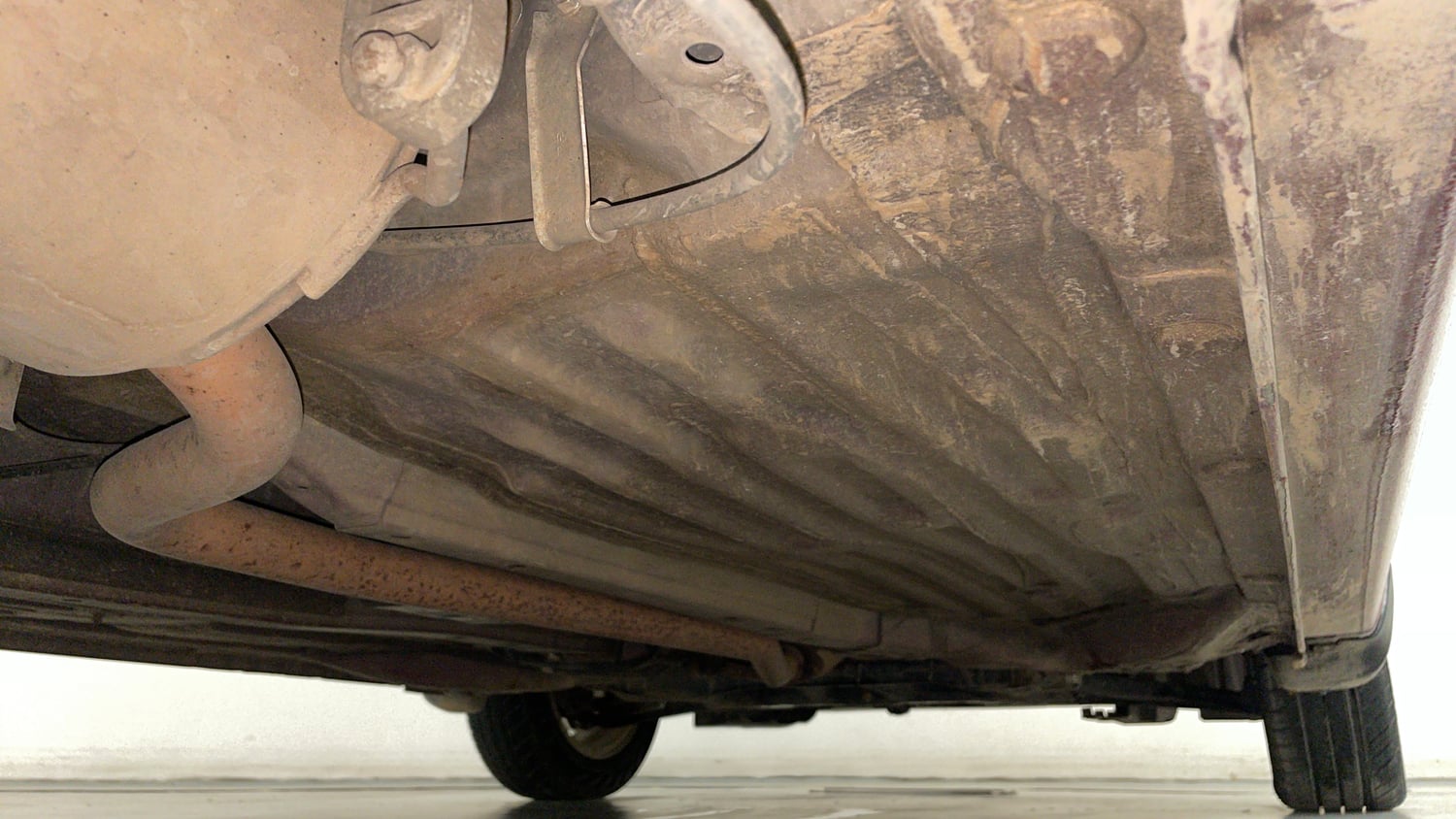 Used 2021 Honda Amaze 1.2 VX CVT Petrol Petrol Automatic extra REAR RIGHT UNDERBODY VIEW