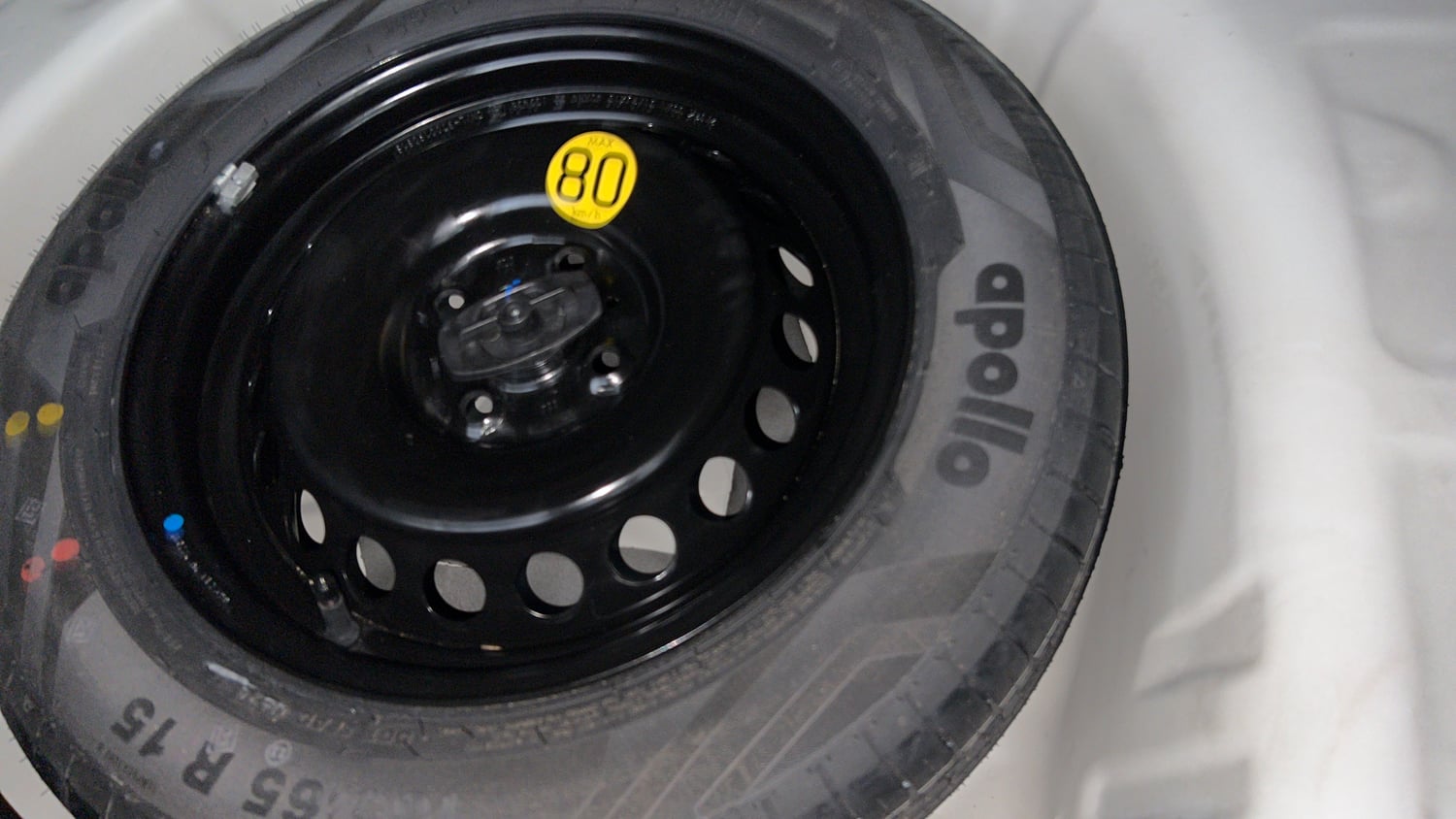 Used 2024 Maruti Suzuki Baleno Alpha AGS Petrol Automatic tyres SPARE TYRE VIEW