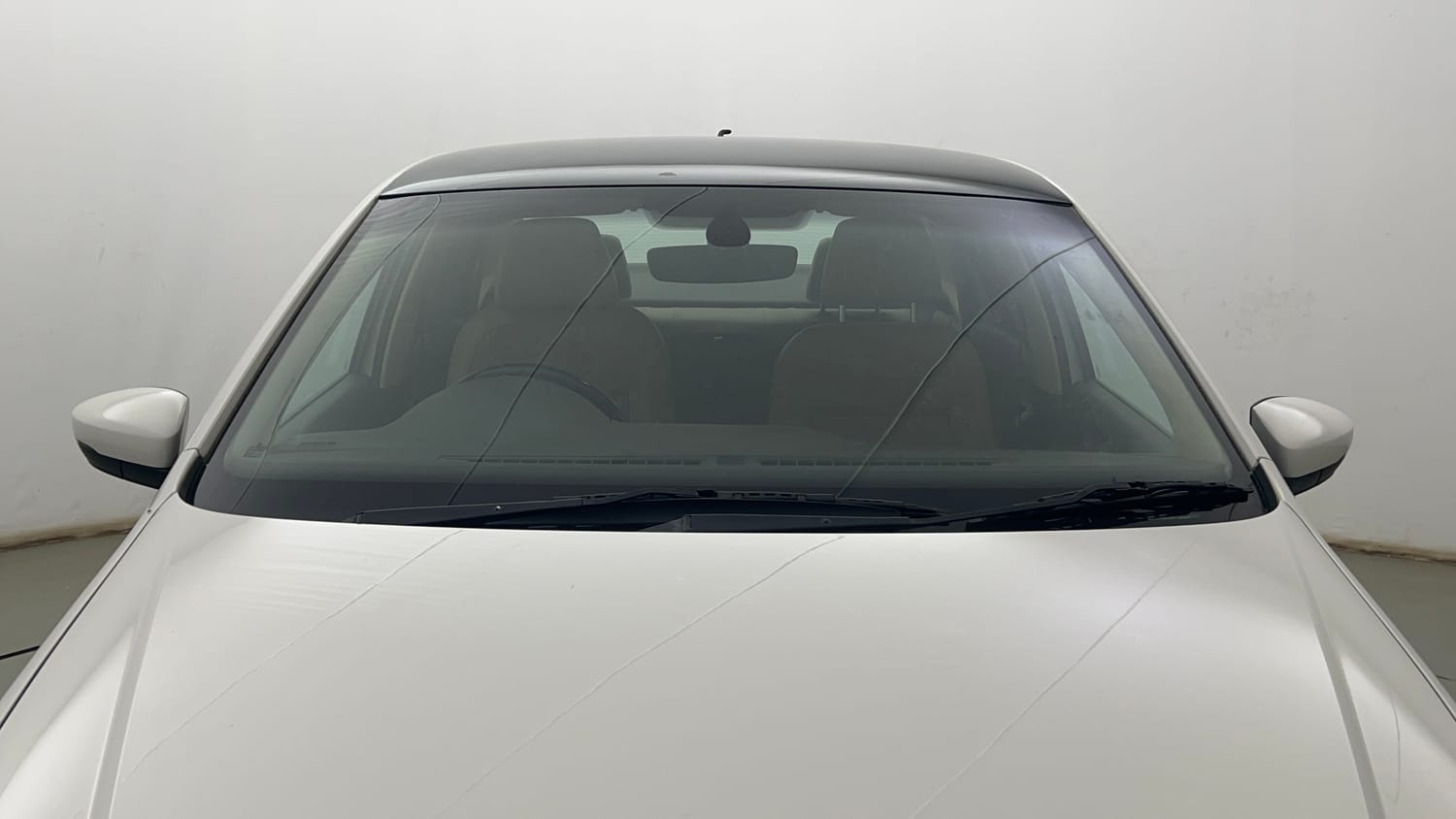 Used 2017 Volkswagen Vento Highline Plus 1.2 (P) AT 16 Alloy Petrol Automatic exterior FRONT WINDSHIELD VIEW