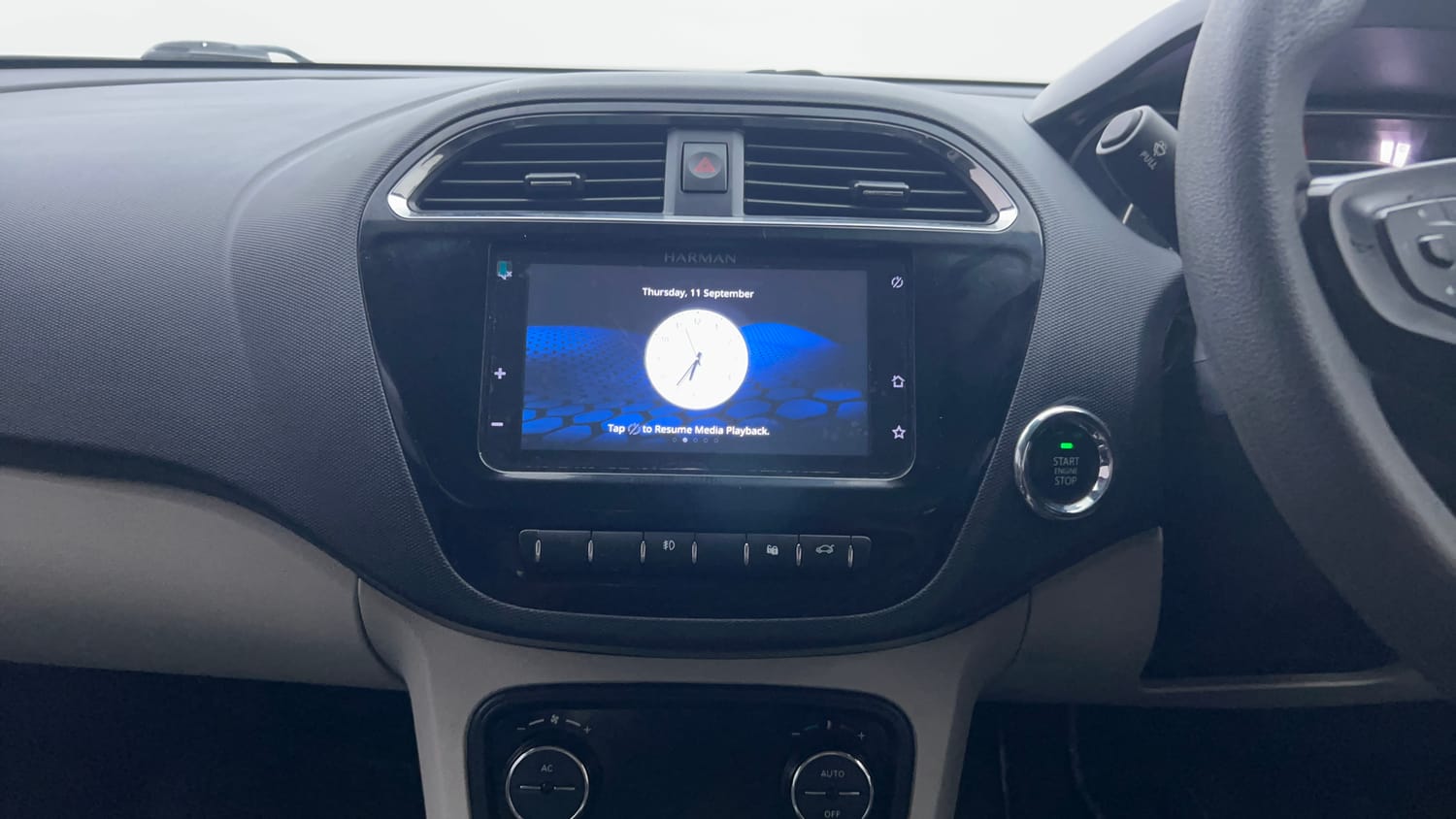 Used 2022 Tata Tigor XZ Plus Petrol Manual interior MUSIC SYSTEM & AC CONTROL VIEW