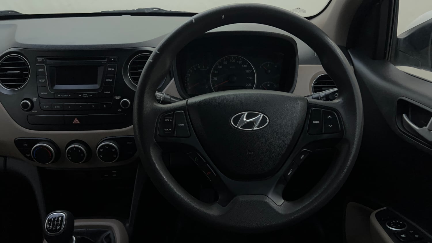 Used 2016 Hyundai Grand i10 Sportz 1.2 Kappa VTVT Petrol Manual interior STEERING VIEW