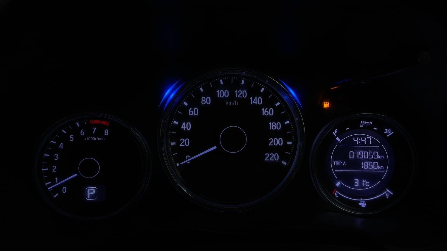 Used 2020 Honda City VX CVT Petrol Petrol Automatic interior CLUSTERMETER VIEW