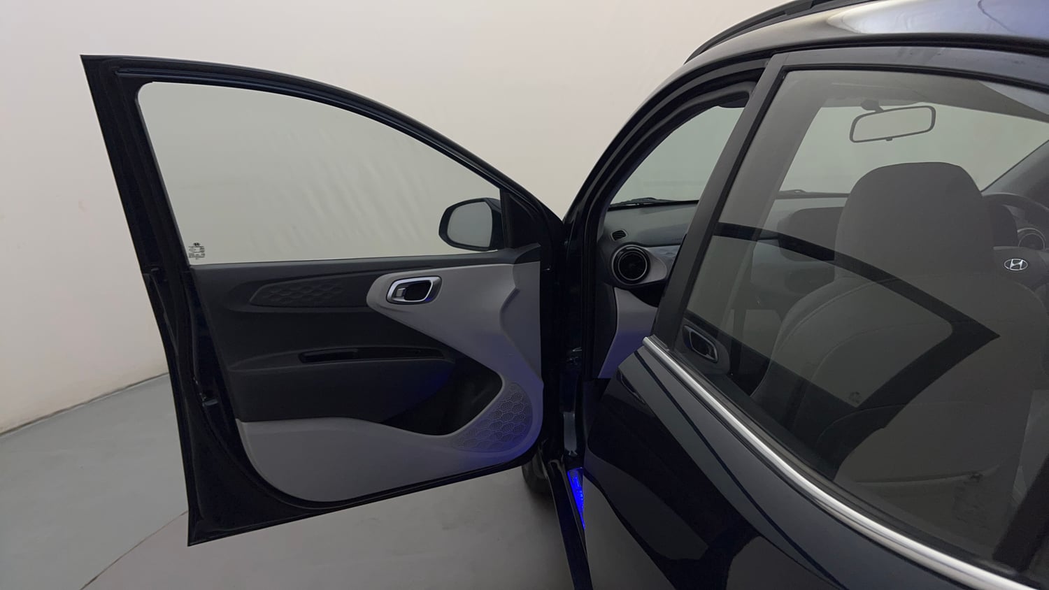 Used 2021 Hyundai Grand i10 Nios Sportz 1.2 Kappa VTVT Petrol Manual interior LEFT FRONT DOOR OPEN VIEW