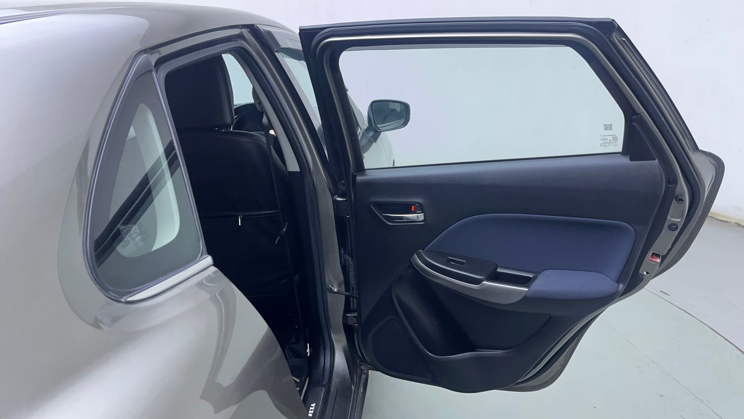 Used 2022 Maruti Suzuki Baleno Zeta Petrol Manual interior RIGHT REAR DOOR OPEN VIEW