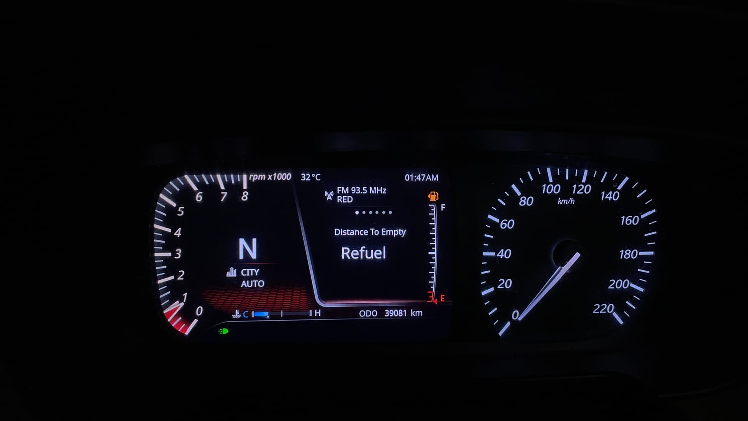 Used 2022 Tata Punch Kaziranga Creative AMT Petrol Automatic interior CLUSTERMETER VIEW