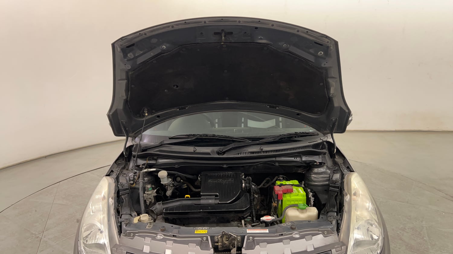 Used 2012 Maruti Suzuki Swift VXi Petrol Manual engine ENGINE & BONNET OPEN FRONT VIEW