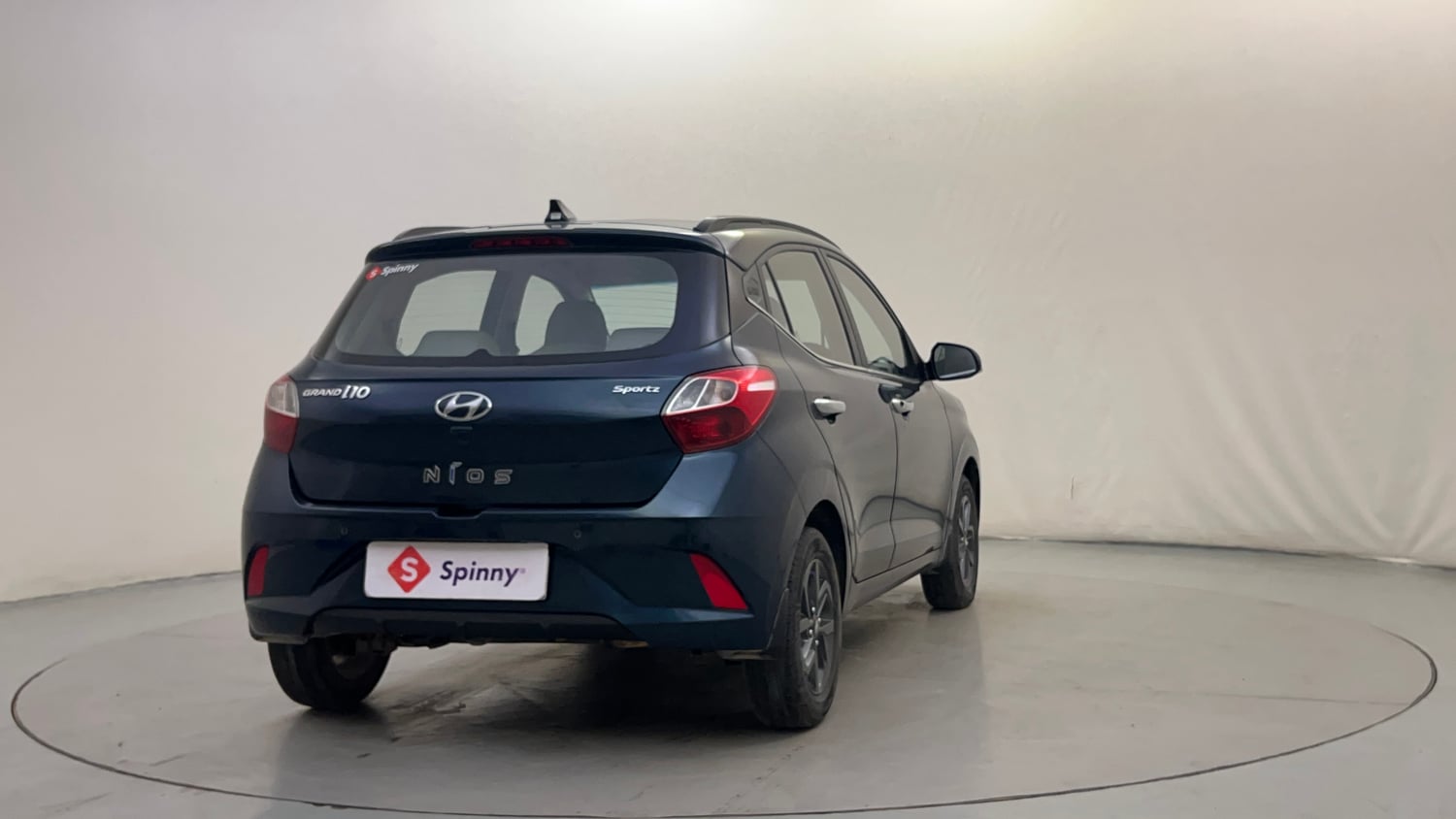 Used 2021 Hyundai Grand i10 Nios Sportz 1.2 Kappa VTVT Petrol Manual exterior RIGHT REAR CORNER VIEW