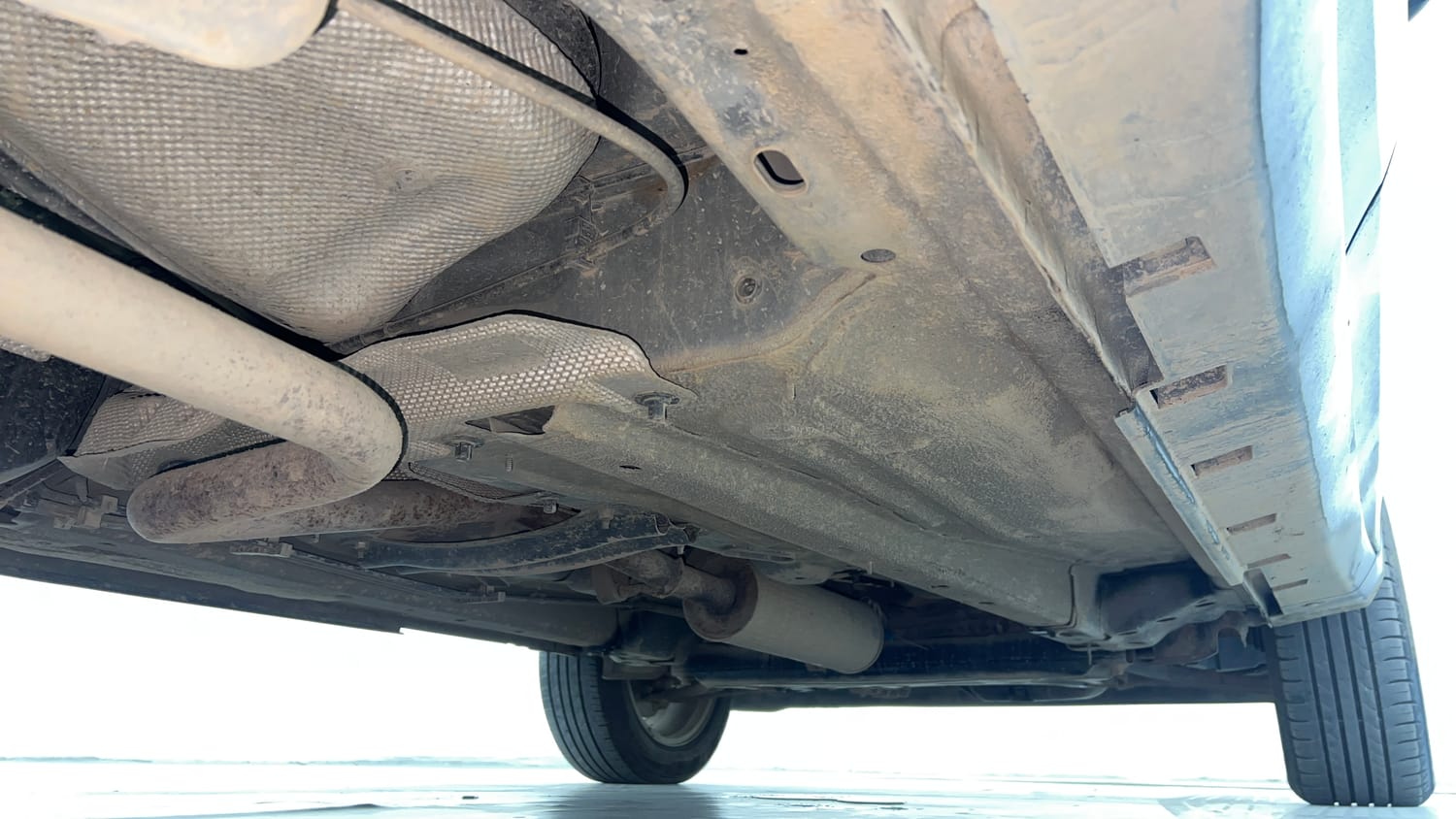 Used 2018 Ford EcoSport Titanium + 1.5L Ti-VCT AT Petrol Automatic extra REAR RIGHT UNDERBODY VIEW