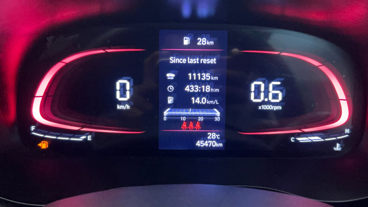 Used 2023 Hyundai Exter SX 1.2 MT Petrol Manual interior CLUSTERMETER VIEW
