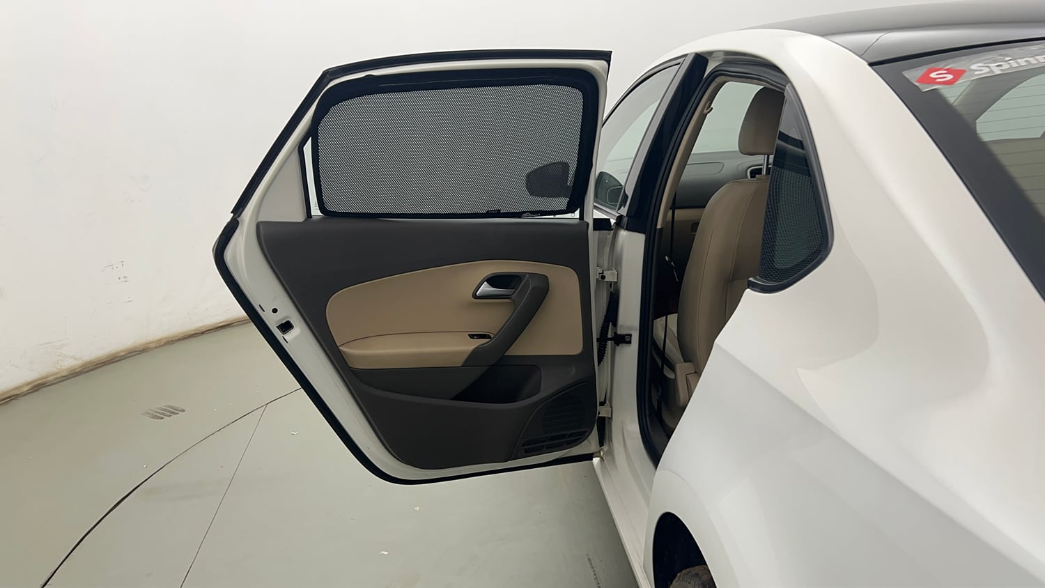 Used 2017 Volkswagen Vento Highline Plus 1.2 (P) AT 16 Alloy Petrol Automatic interior LEFT REAR DOOR OPEN VIEW