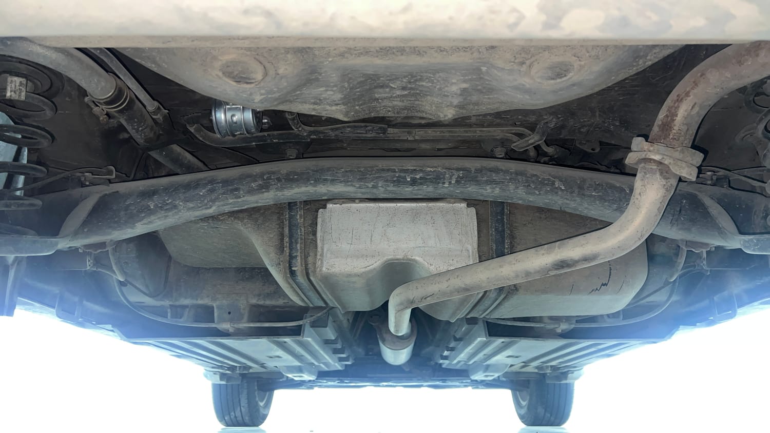 Used 2021 Toyota Urban Cruiser High Grade MT Petrol Manual extra REAR UNDERBODY VIEW (TAKEN FROM REAR)