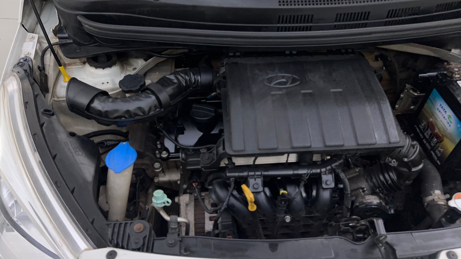 Used 2016 Hyundai Grand i10 Sportz 1.2 Kappa VTVT Petrol Manual engine ENGINE RIGHT SIDE VIEW