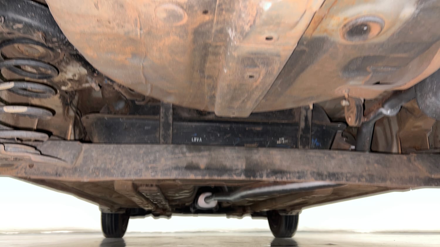 Used 2016 Hyundai Grand i10 Sportz 1.2 Kappa VTVT Petrol Manual extra REAR UNDERBODY VIEW (TAKEN FROM REAR)