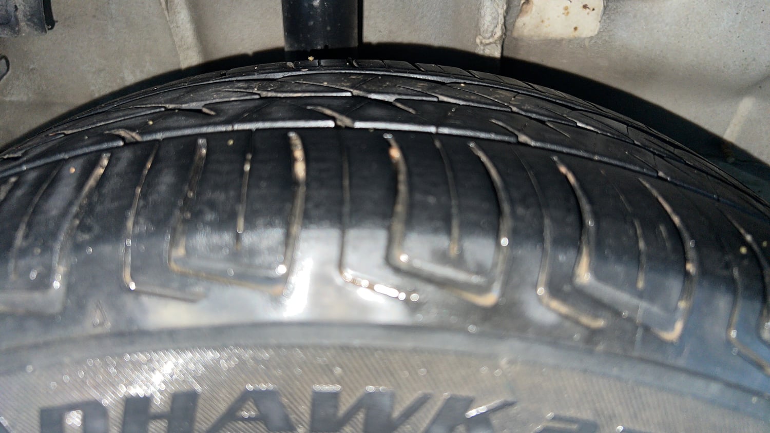 Used 2021 Tata Tiago XT Petrol Manual tyres RIGHT REAR TYRE TREAD VIEW