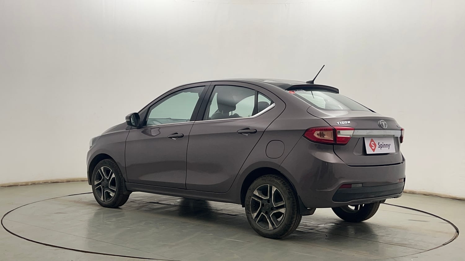 Used 2018 Tata Tigor Revotron XZA Petrol Automatic exterior LEFT REAR CORNER VIEW