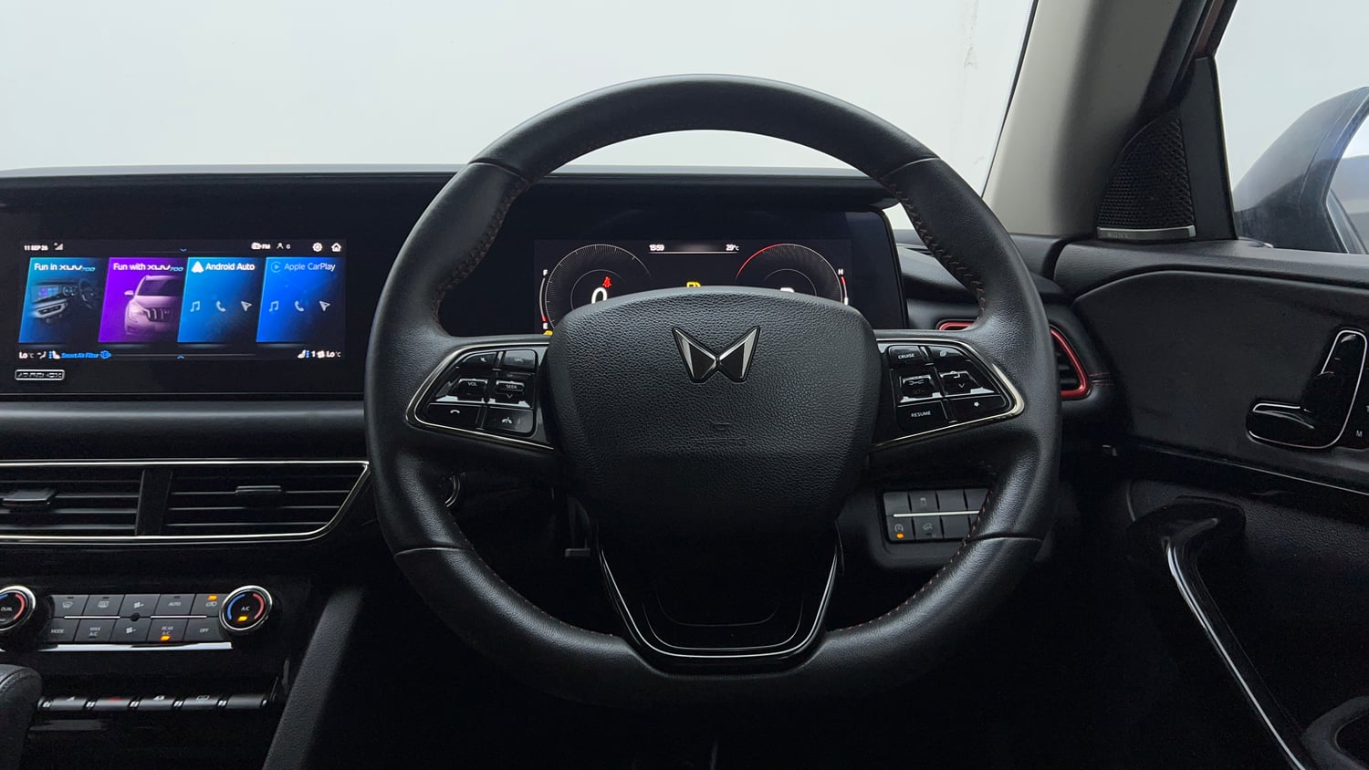 Used 2024 Mahindra XUV700 AX7 Luxury Pack Petrol 7 STR Blaze Editon AT Petrol Automatic interior STEERING VIEW