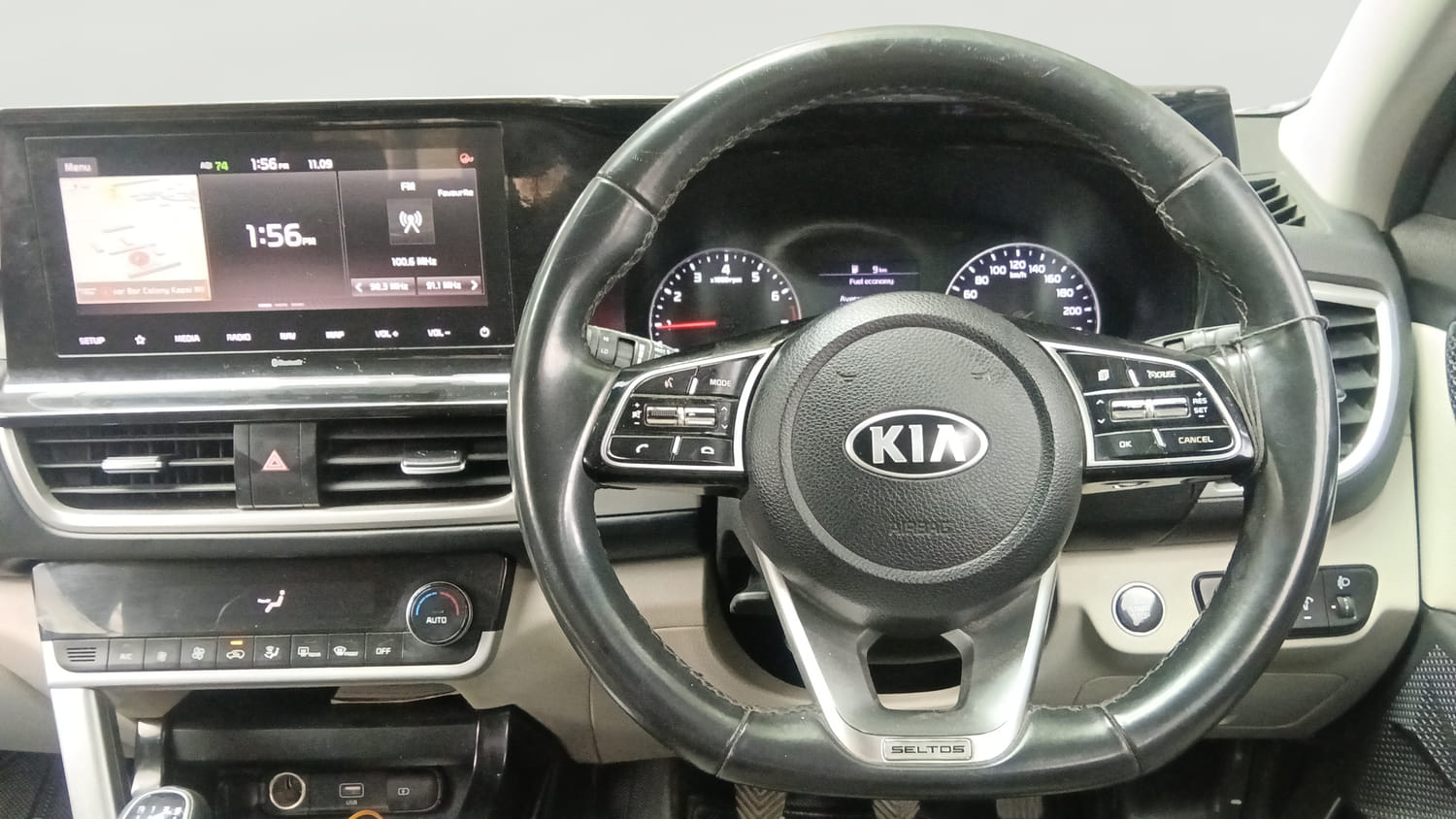 Used 2021 Kia Seltos HTX 1.5 Petrol Manual interior STEERING VIEW