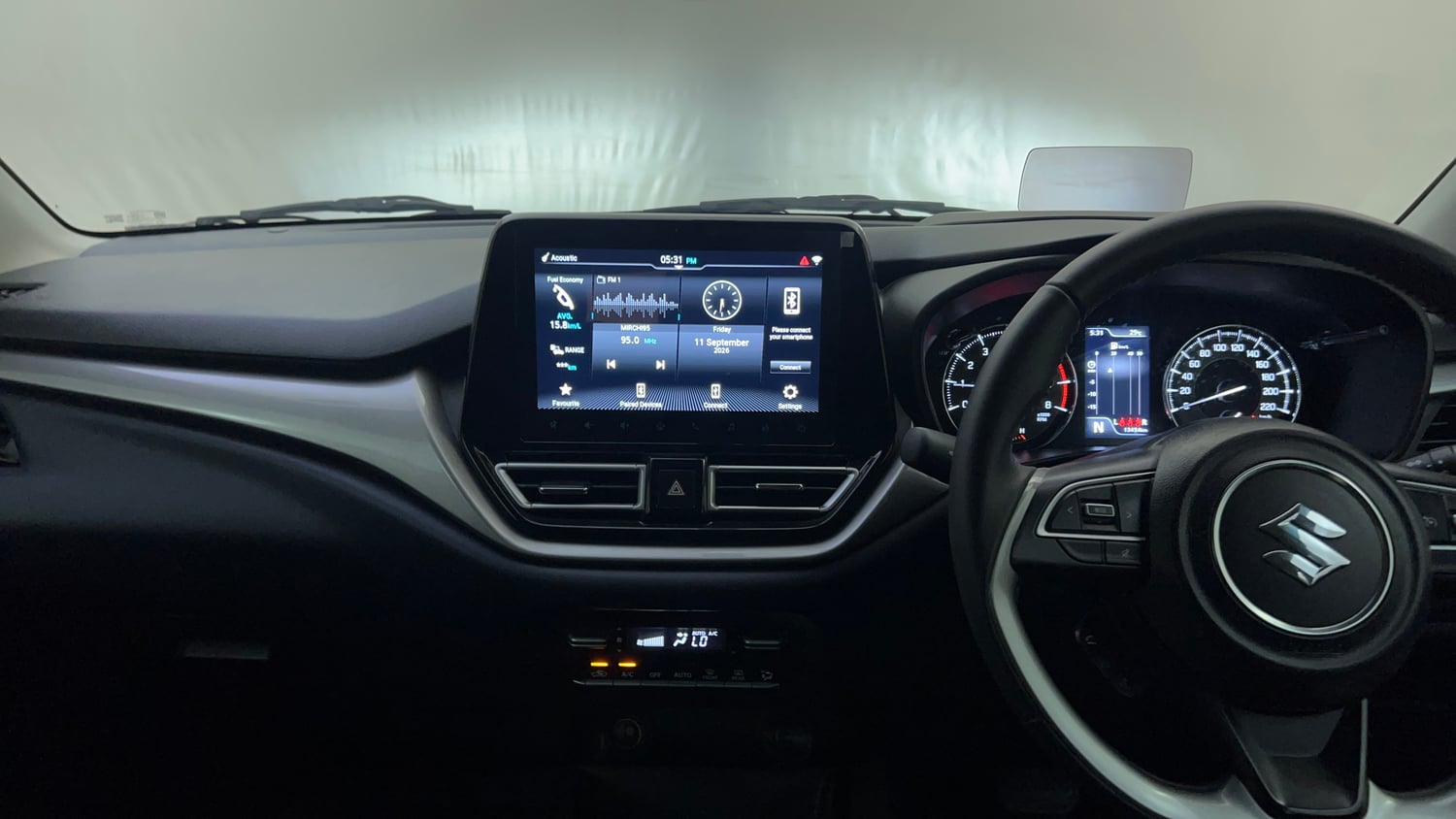 Used 2024 Maruti Suzuki Baleno Alpha AGS Petrol Automatic interior MUSIC SYSTEM & AC CONTROL VIEW
