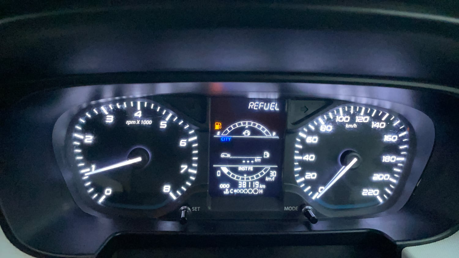 Used 2022 Tata Punch Accomplished MT Petrol + CNG(Outside Fitted) Cng Manual interior CLUSTERMETER VIEW