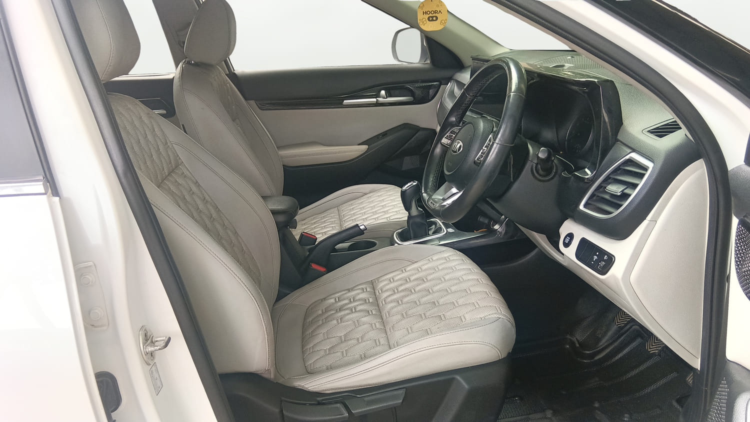 Used 2021 Kia Seltos HTX 1.5 Petrol Manual interior RIGHT SIDE FRONT DOOR CABIN VIEW