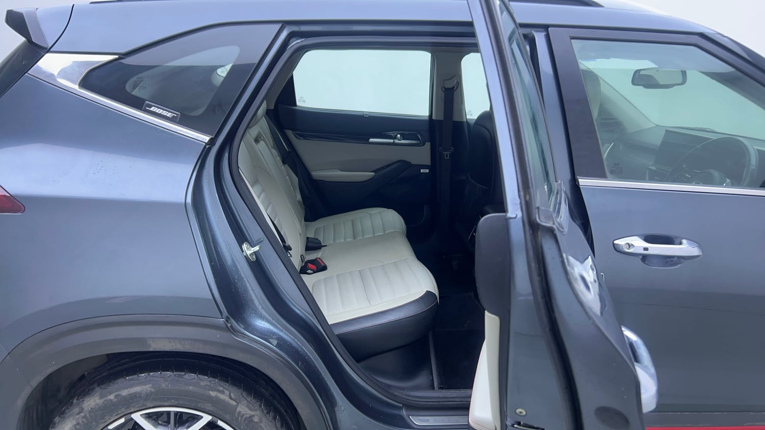 Used 2019 kia Seltos GTX Plus DCT 1.4 Petrol Automatic interior RIGHT SIDE REAR DOOR CABIN VIEW