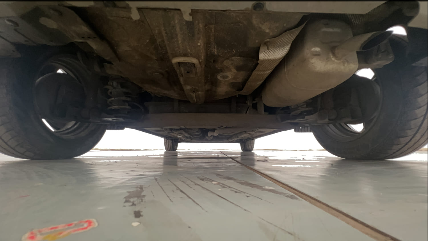 Used 2023 Hyundai Exter SX 1.2 MT Petrol Manual extra REAR UNDERBODY VIEW (TAKEN FROM REAR)