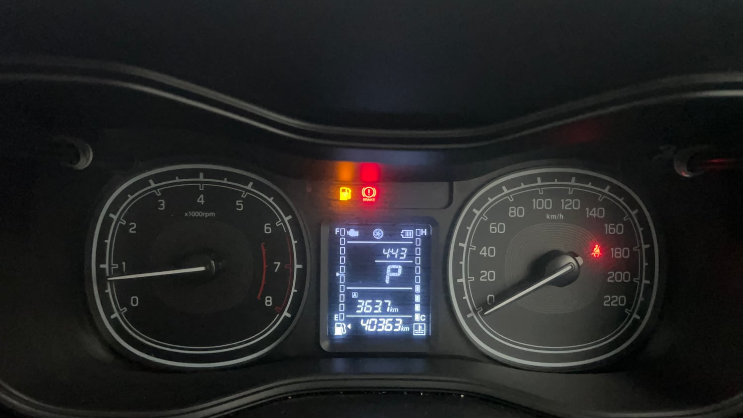 Used 2022 Maruti Suzuki Vitara Brezza VXi AT SHVS Petrol Automatic interior CLUSTERMETER VIEW